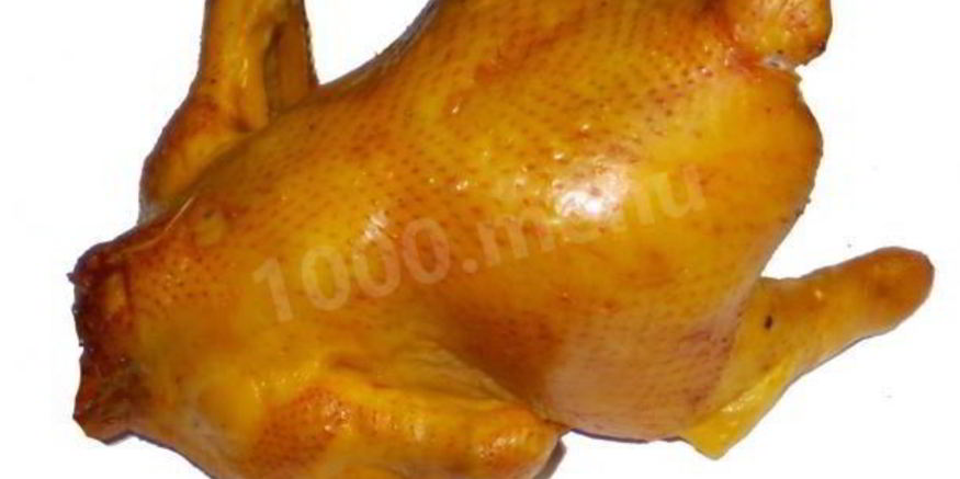 Рецепт копченой курицы