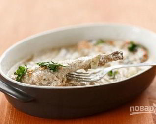 Кролик в сметане в мультиварке