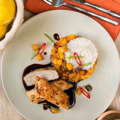 Куриное филе с манговым чатни