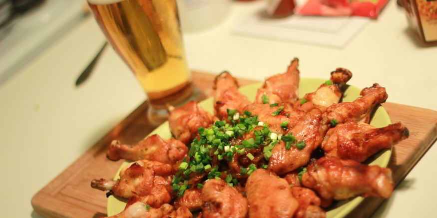 Рецепт куриных крылышек к пиву