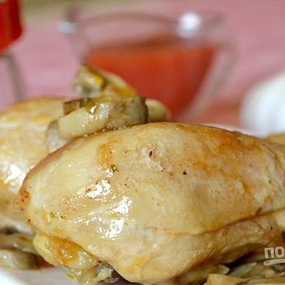Куриные ножки, запеченные в мультиварке