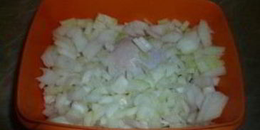 курица с апельсином и луком