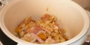 курица с апельсином и луком