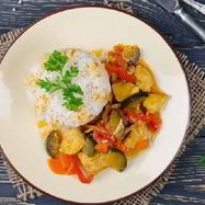 Рецепт Курицы с баклажанами и рисом