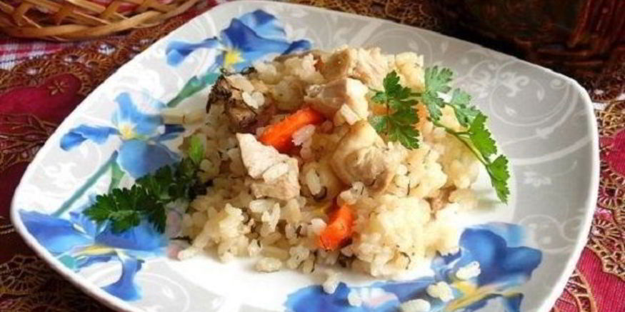 Рецепт курицы с рисом в горшочке
