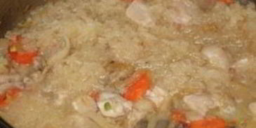 курица с рисом в горшочке