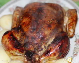 Курочка фаршированная ароматным маслом