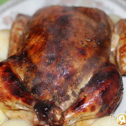 Курочка фаршированная ароматным маслом