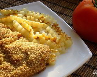 Ромштекс с жареным картофелем