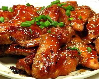 Сладкие куриные крылышки по-корейски