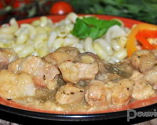 Свинина, тушенная в яблочном сидре