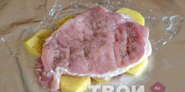 свинина в фольге