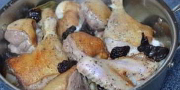 утка с черносливом