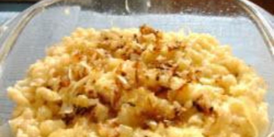 Рецепт немецкой домашней лапши k sespatzen с сыром