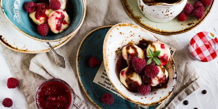 Рецепт ньокков с малиной