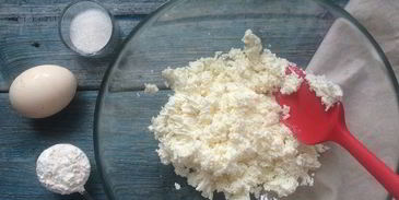 ньокки с малиной