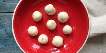 ньокки с малиной