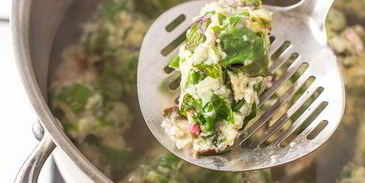 ньокки с мангольдом