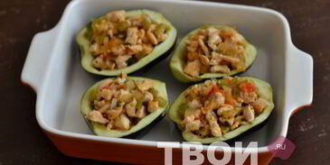 баклажаны с курицей