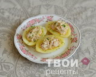 Фаршированный картофель в мультиварке