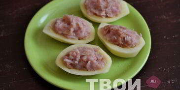 фаршированный картофель в мультиварке