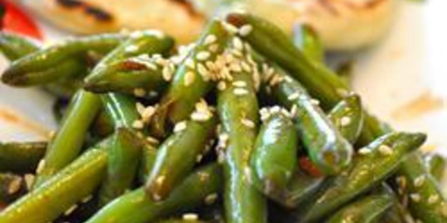 Рецепт фасоли с чесноком и соевым соусом