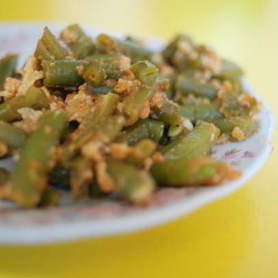 Фасоль в панировке