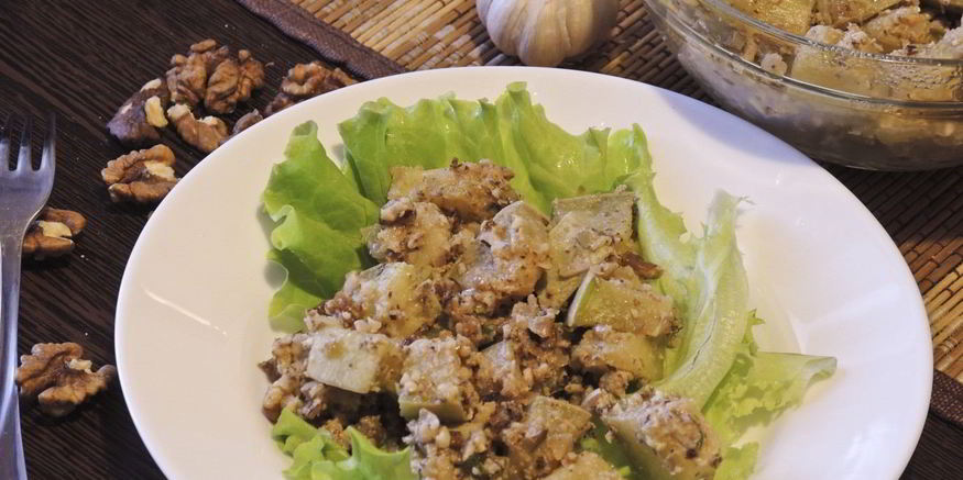 Рецепт кабачков с орехами