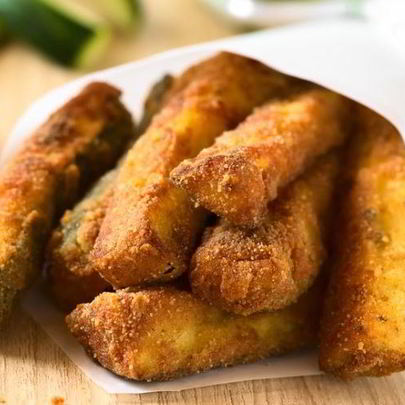 Кабачки в панировке, запеченные в духовке