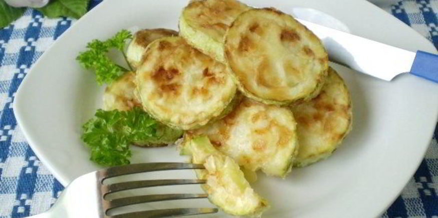 Рецепт кабачков, жареных в муке