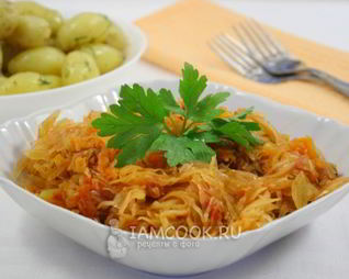 Капуста тушеная в мультиварке