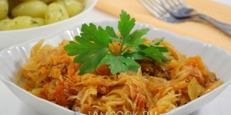 Рецепт капусты тушеной в мультиварке