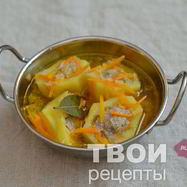 Рецепт Картофеля, фаршированного фаршем