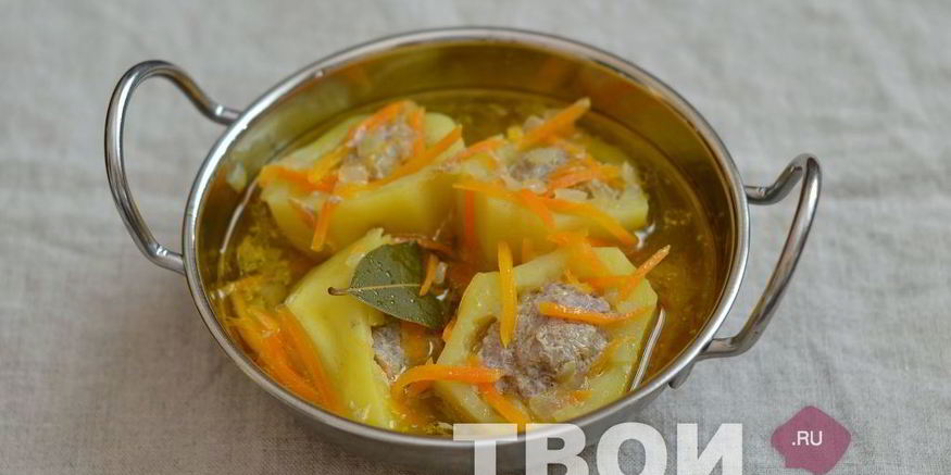 Рецепт картофеля, фаршированного фаршем