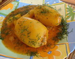 Картофель фаршированный