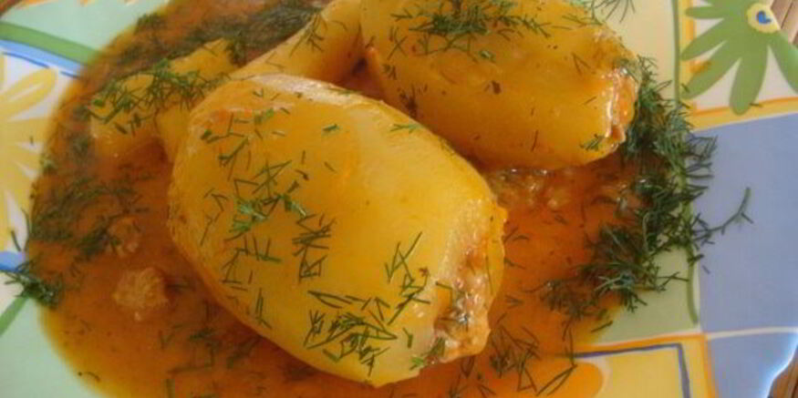 Рецепт картофеля фаршированного