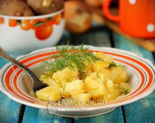 Картофель тушеный в мультиварке