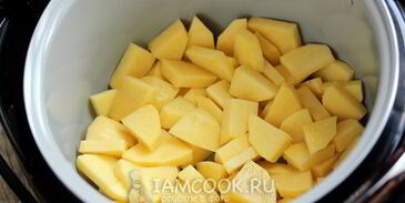 картофель тушеный в мультиварке