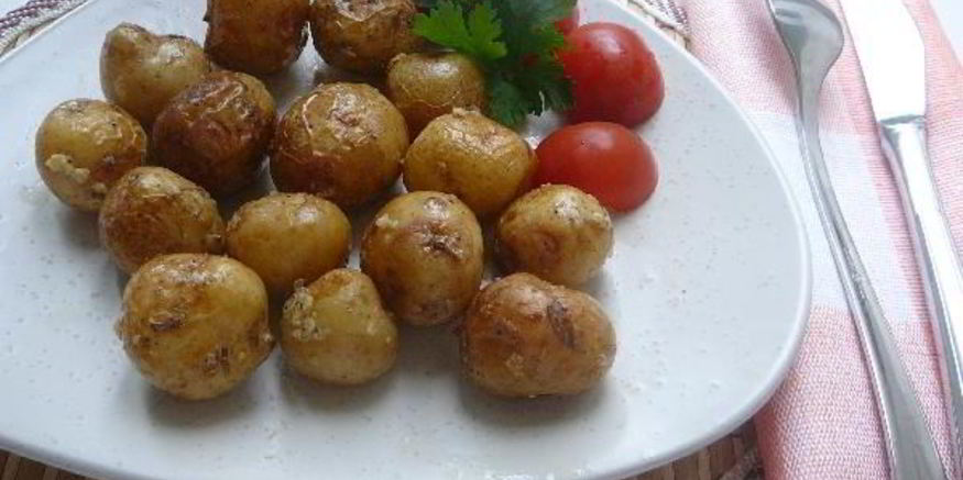 Рецепт картофеля запеченного в чесночке