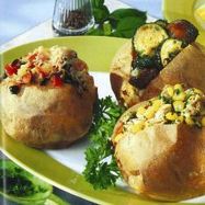 Рецепт Картофеля, запеченного в духовке с разными начинками
