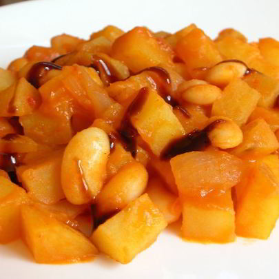 Картошка с фасолью