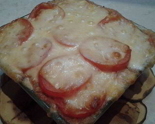 Овощная мусака с сыром сулугуни