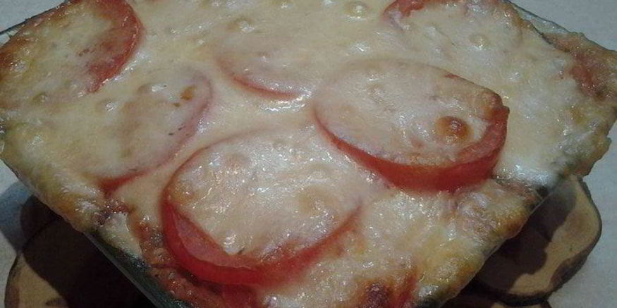 Рецепт овощной мусаки с сыром сулугуни
