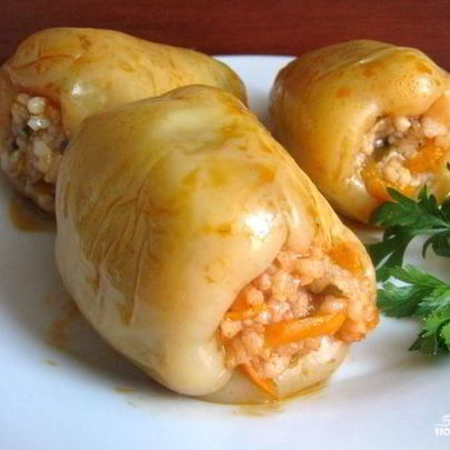 Перец, фаршированный грибами