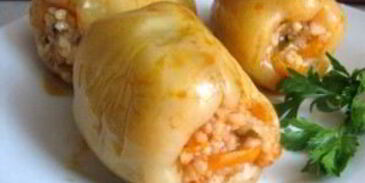 перец, фаршированный грибами