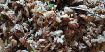 перец фаршированный тунцом и рисовым миксом