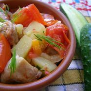 Рецепт Тушеной картошки со свининой