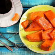 Рецепт Тыквы запеченной в духовке кусочками