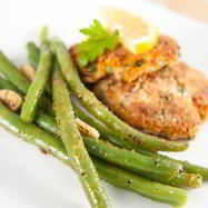Рецепт Зеленой фасоли с горчичной заправкой и луком-шалотом