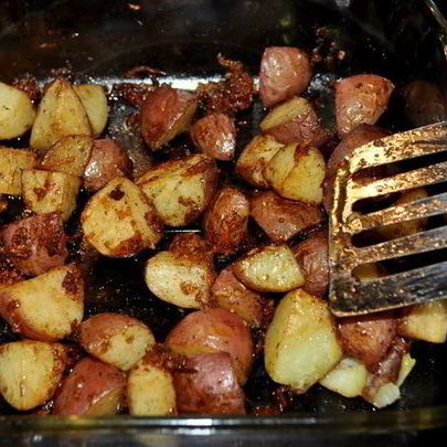 Жареный золотой картофель